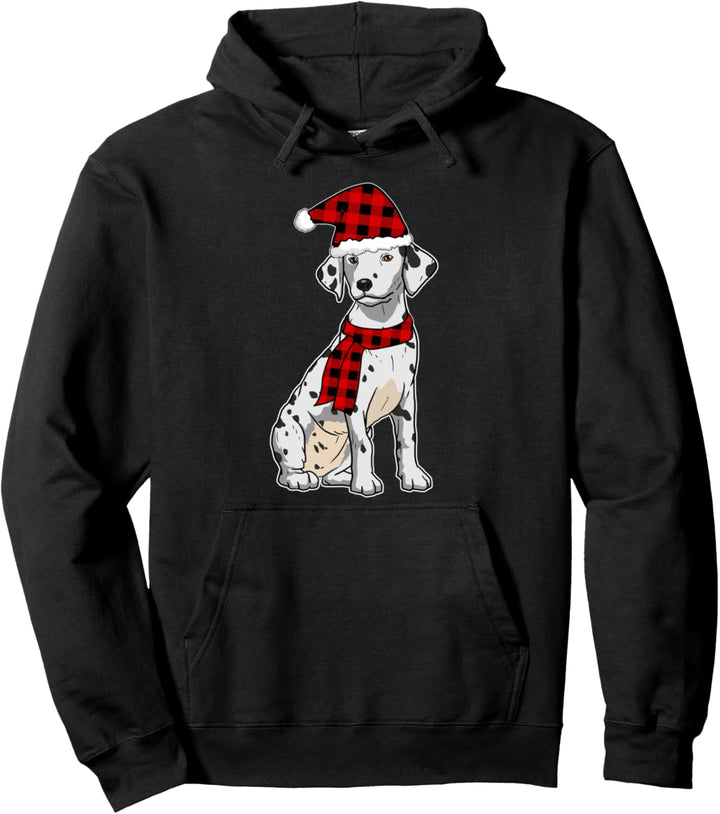 Lustiges Dalmatiner Weihnachten Punkte Flecken Hunde Pullover Hoodie