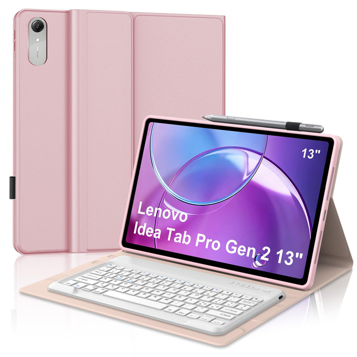 FOGARI Hülle Tastatur für Lenovo Idea Tab Pro Gen 2 13 Zoll 2026 Rosa Lenovo Idea Tab Pro Gen 2, Ros
