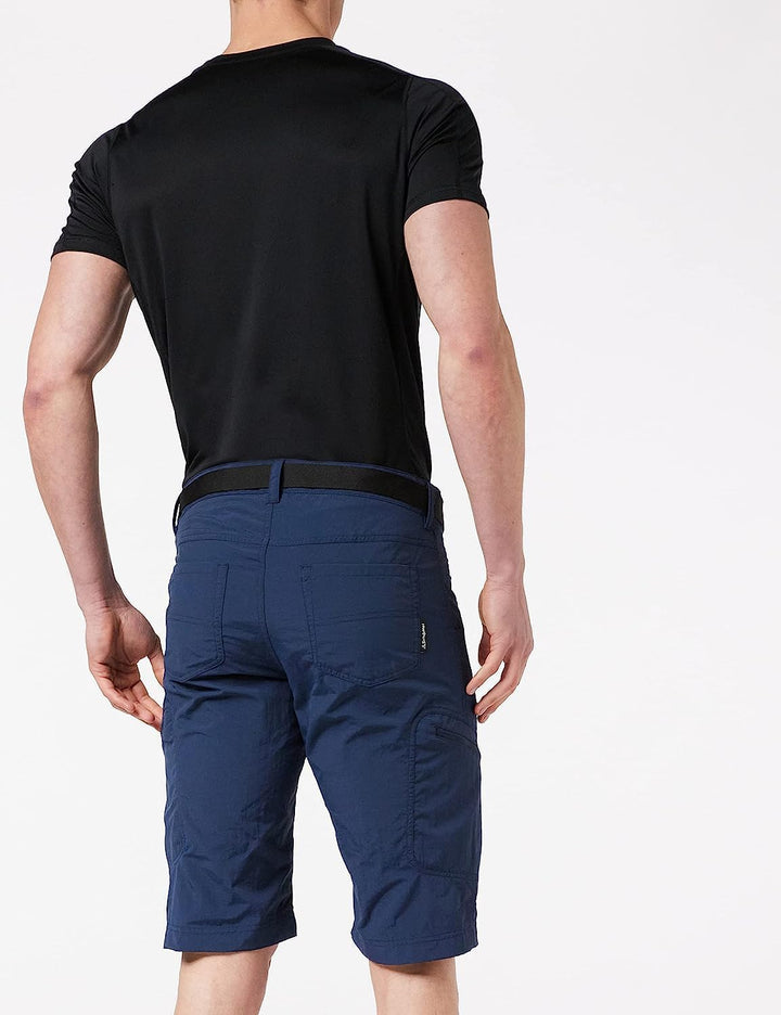 Schöffel Herren Shorts Silvaplana2, vielseitige Wanderhose mit separatem Gürtel, Outdoor Hose mit pr