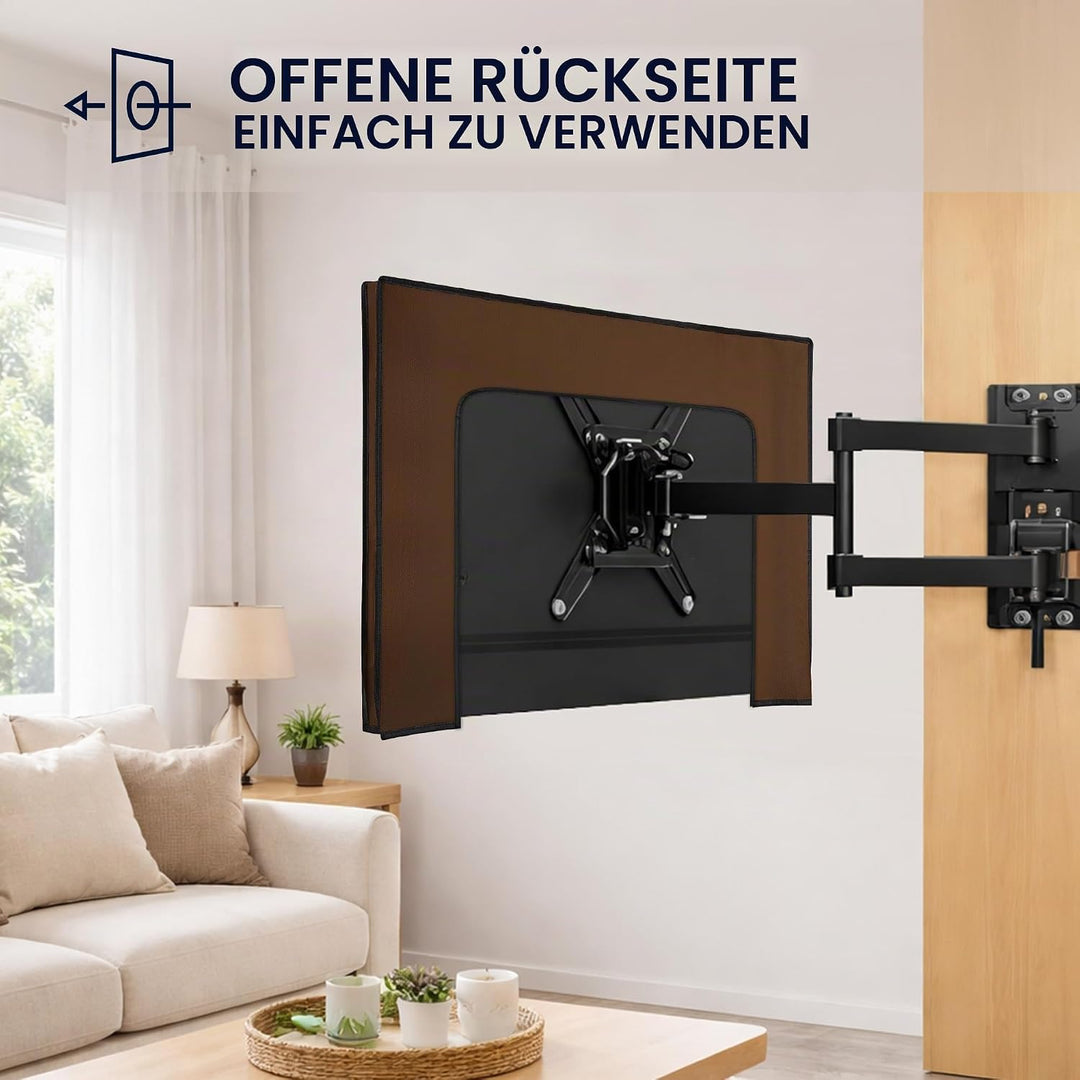 kwmobile 55" TV Abdeckung Indoor - Fernseher Hülle Bildschirmschutz Abdeckung - TV Bildschirm Staubs