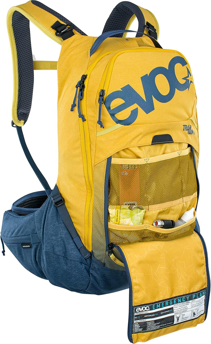 EVOC TRAIL PRO 16l Protektor Rucksack für Tagestouren &amp; Trailriding, Fahrradrucksack (Backpack mit L