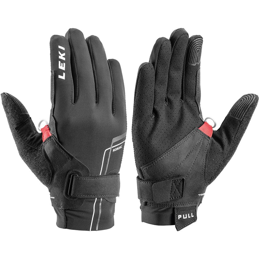 LEKI Nordic Move Shark Handschuhe 7 schwarz-weiss, 7 schwarz-weiss