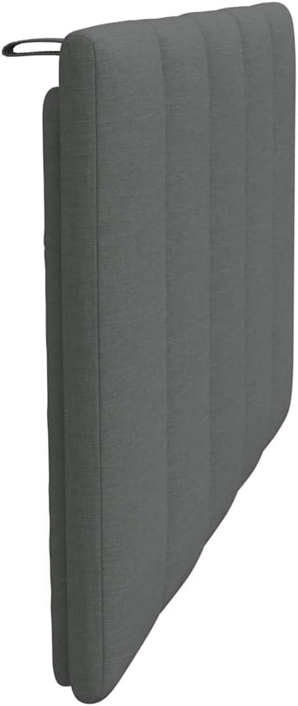 vidaXL Kopfteil-Kissen Hanko Dunkelgrau 80 cm Stoff, Dunkelgrau 80 cm