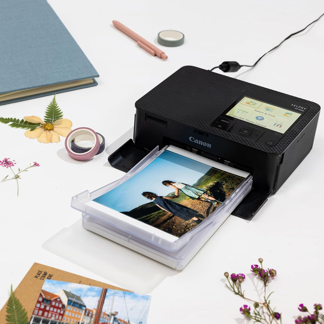 Canon SELPHY CP1500 Kompakter Fotodrucker, Schwarz