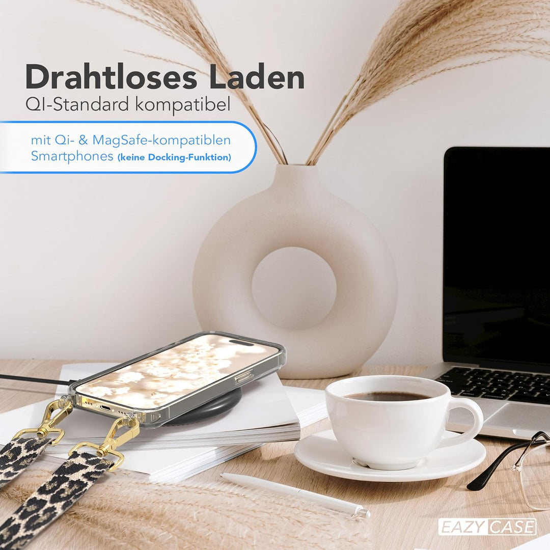 EAZY CASE Handykette - Verstellbares Taschenband kompatibel mit iPhone 14 Pro, Schulterriemen, Handy