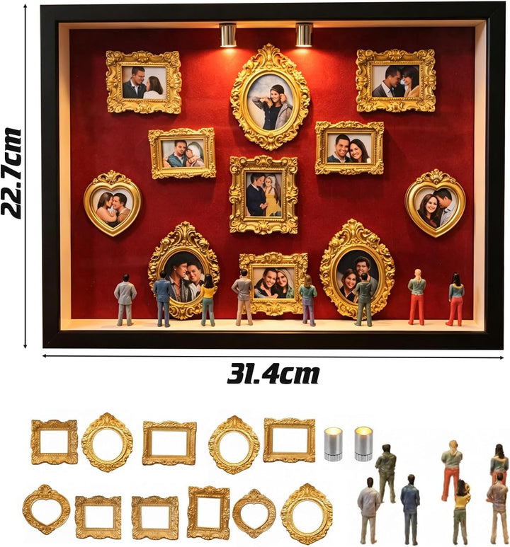 DIY Mini Museum Silhouette Box mit LED Licht, Museum of Us Box