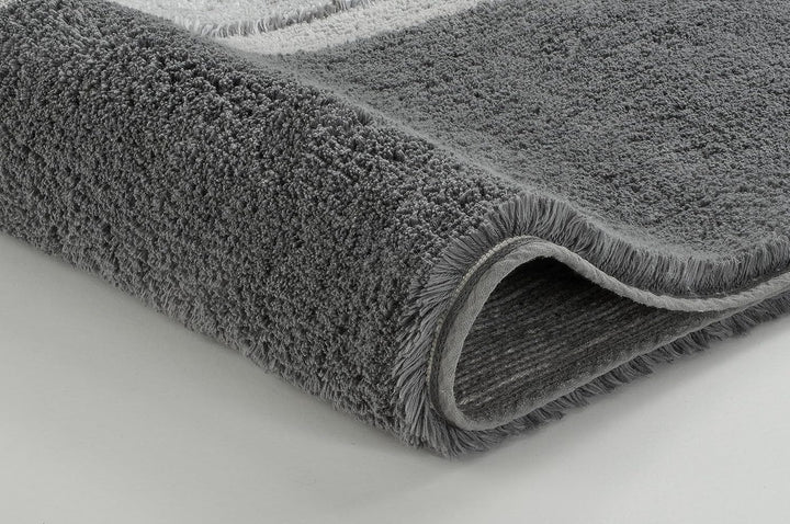 Kleine Wolke Life Badteppich, Baumwolle, Anthrazit, 1 cm cm, 55x65cm 55x65cm Anthrazit, 55x65cm Anth