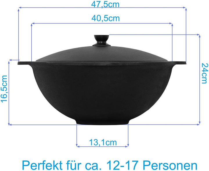 Ø36 Uchag 2mm stahl Utschak Utschag mit Abzugsrohr Campingofen 12L Kazan Eben Kasan Feuerstelle Feld