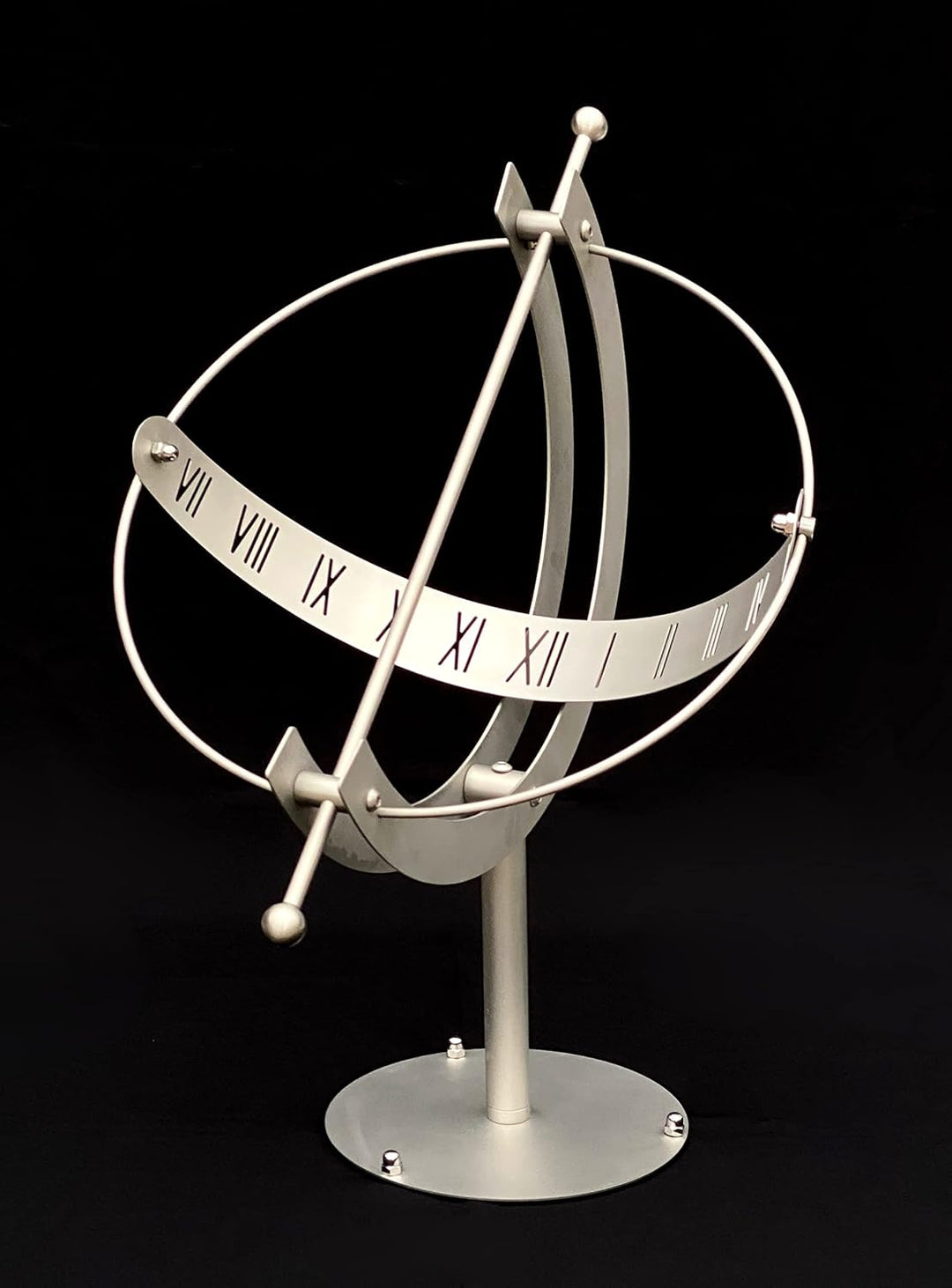 DanDiBo Sonnenuhr Edelstahl für den Garten 70 cm Rostfrei 96207 mit Säule Ausrichtbar Wetterfest Gar