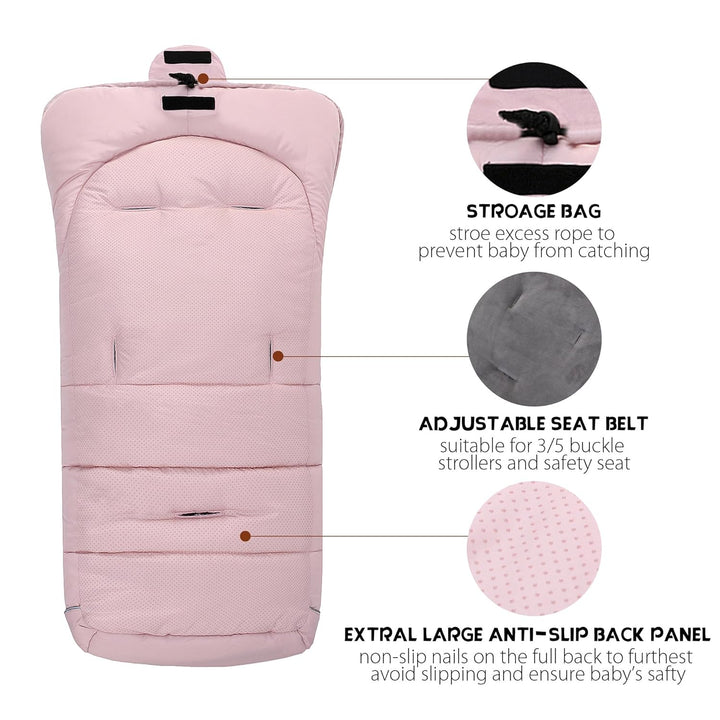 Fusssack Babyschale für Kinderwagen Buggy Universal Winter Baby