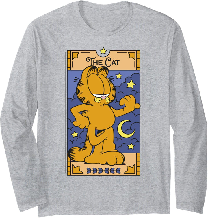 Garfield Halloween Tarot Card The Cat Langarmshirt