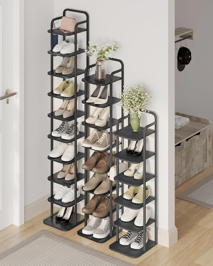 Hzuaneri Vertikales Schuhregal, 6-Stöckige Schuhregale, Schuhturm Für Kleine Räume, Freistehend, Ver