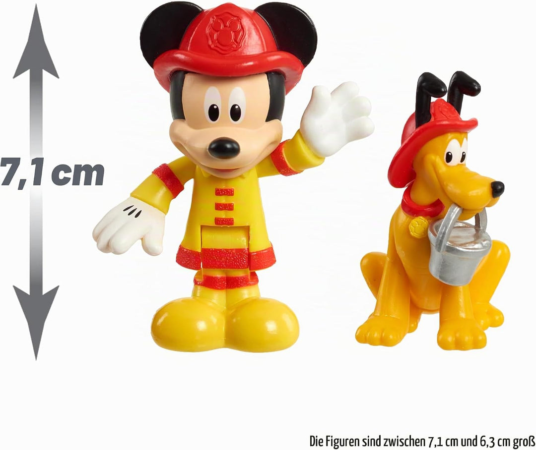 Just Play Disney Junior Mickey Mouse Feuerwehrauto mit Licht und Sound lustige Mickey-Sprüche und Fe
