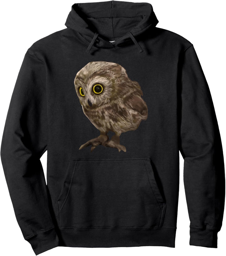 Süsse Baby Eule Illustration Kleidung Outfit Geschenk Eulen Pullover Hoodie