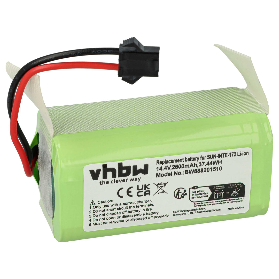 vhbw 1x Akku Ersatz für Eufy PA04 für Saugroboter (2600 mAh, 14,8 V, Li-Ion)