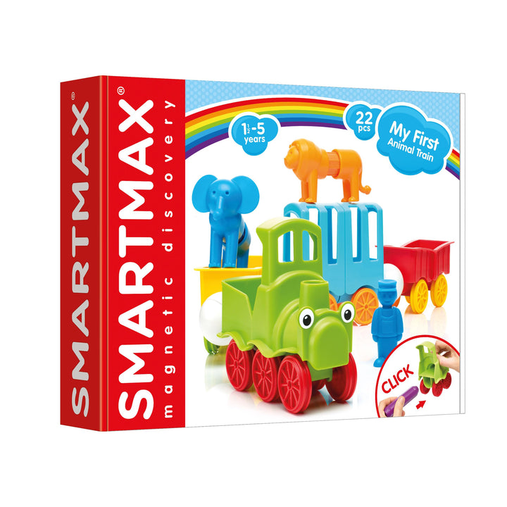 SmartMax 249887 My First Animal Train - 22 pcs, Multicoloured, 22pcs/ 1-5 Years