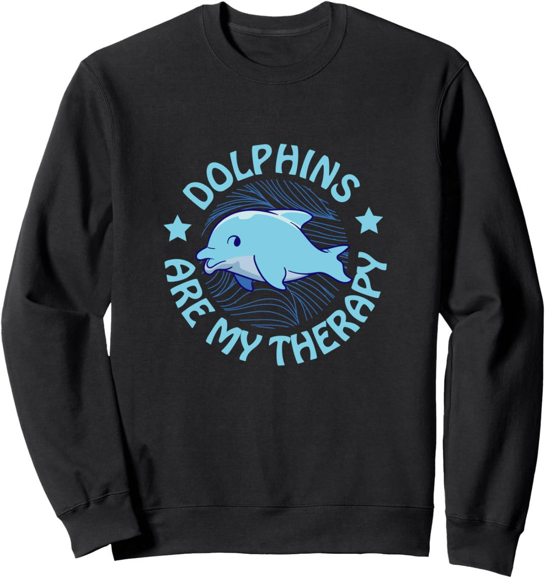 Delfine als Therapie Niedliche Meerestiere Sweatshirt