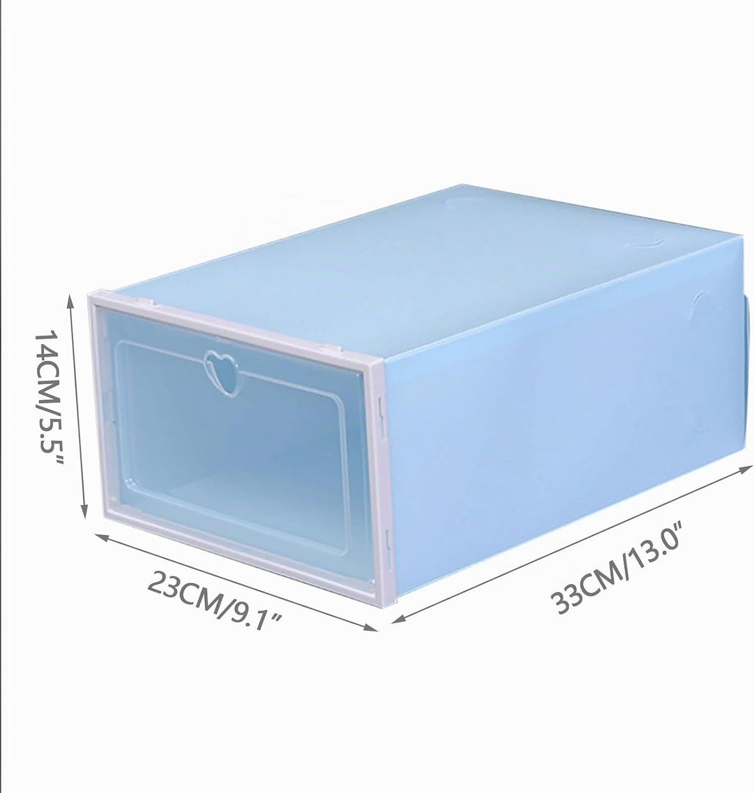 20 Stück Schuhboxen Stapelbar, Faltbar und Stapelbar Schuhboxen, Schuhboxen transparente Schuhorgani
