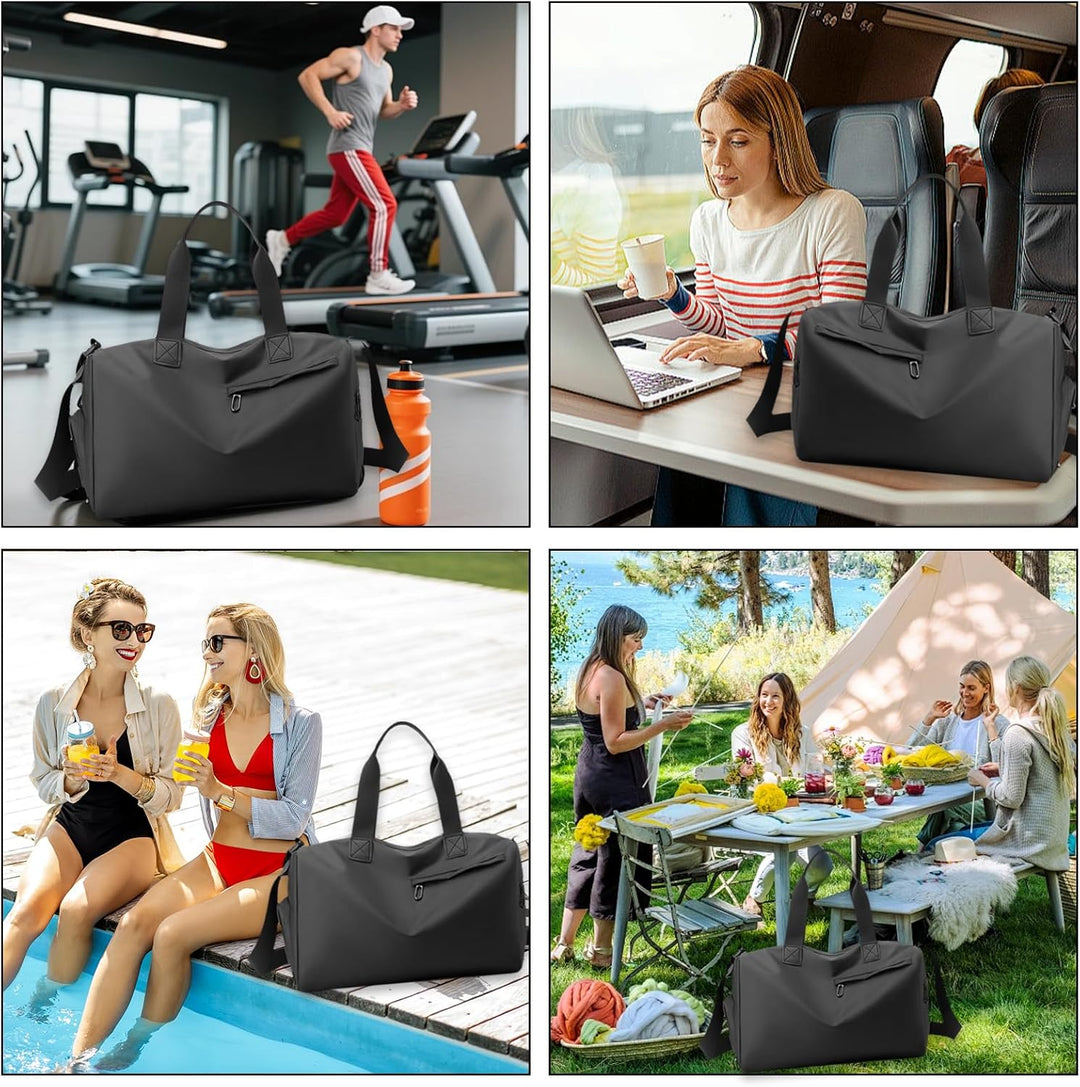 Sporttasche mit Schuhfach &amp; Nassfach, Wasserdicht Gym Tasche, Trainingstasche, Sporttasche Herren, G