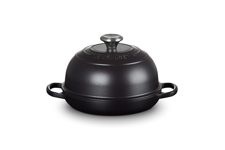 Le Creuset Signature Gusseisen Brot Bräter, 24cm, Schwarz Matt, 21301240000430, Schwarz Matt