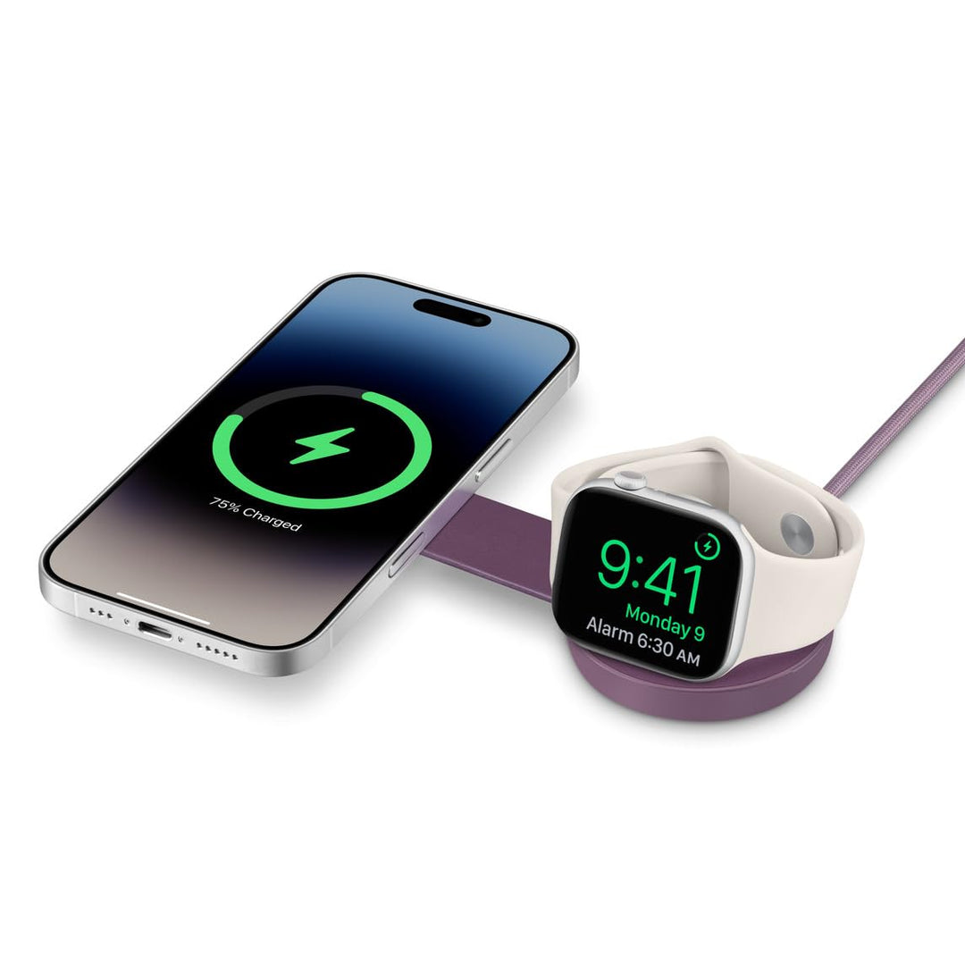 Butterfly SE 2-in-1 Compact Foldable Wireless Travel Charger, 15 W MagSafe Duo Ladegerät für iPhone,
