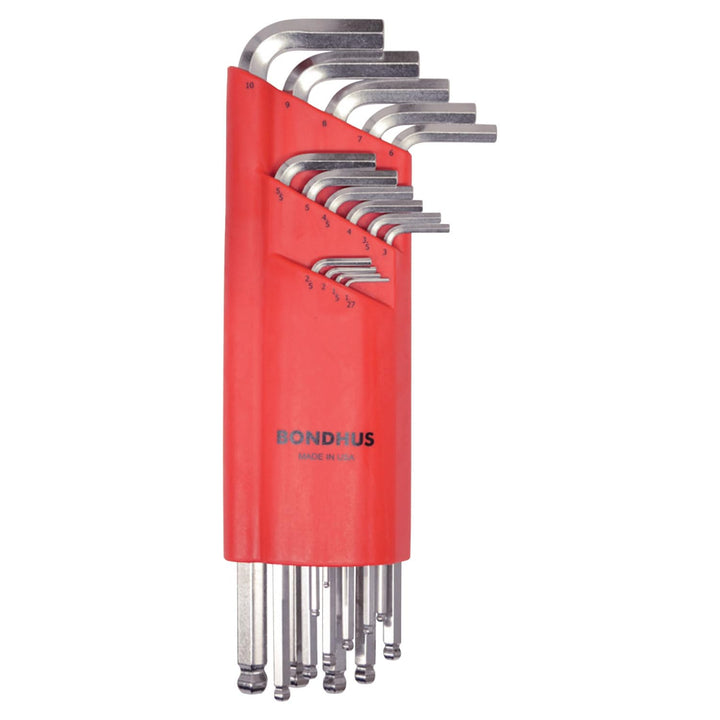Bondhus 17095 Balldriver L-Wrenches, WS: 1.27-10.0mm WS: 1.27 - 10.0mm, WS: 1.27 - 10.0mm