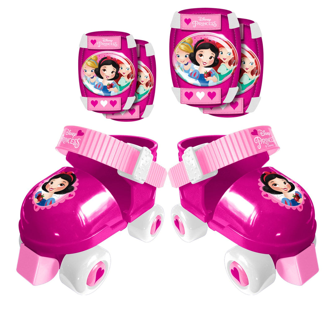 ROLLER SKATES sizes 23/27 + ELLBOGEN und KNIESCHÜTZER DISNEY PRINCESS DISNEY PRINCESS 23/27 LIGHT PI