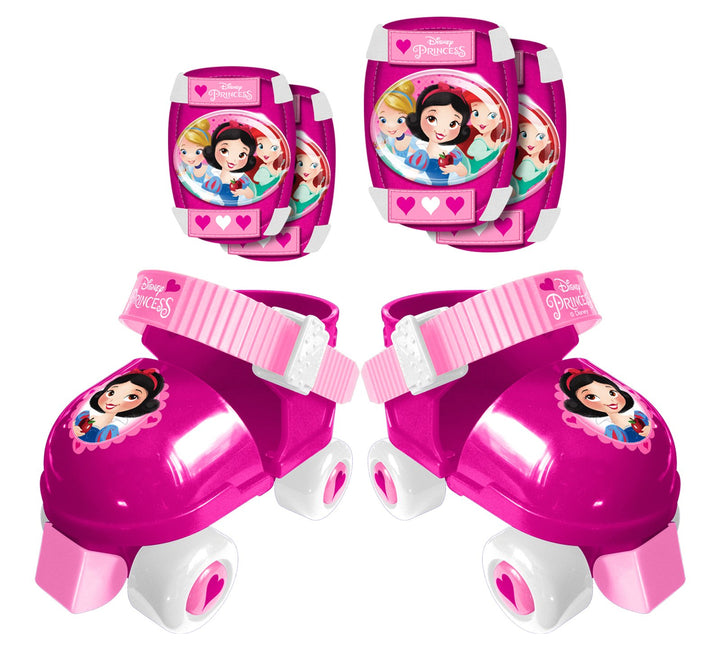 ROLLER SKATES sizes 23/27 + ELLBOGEN und KNIESCHÜTZER DISNEY PRINCESS DISNEY PRINCESS 23/27 LIGHT PI