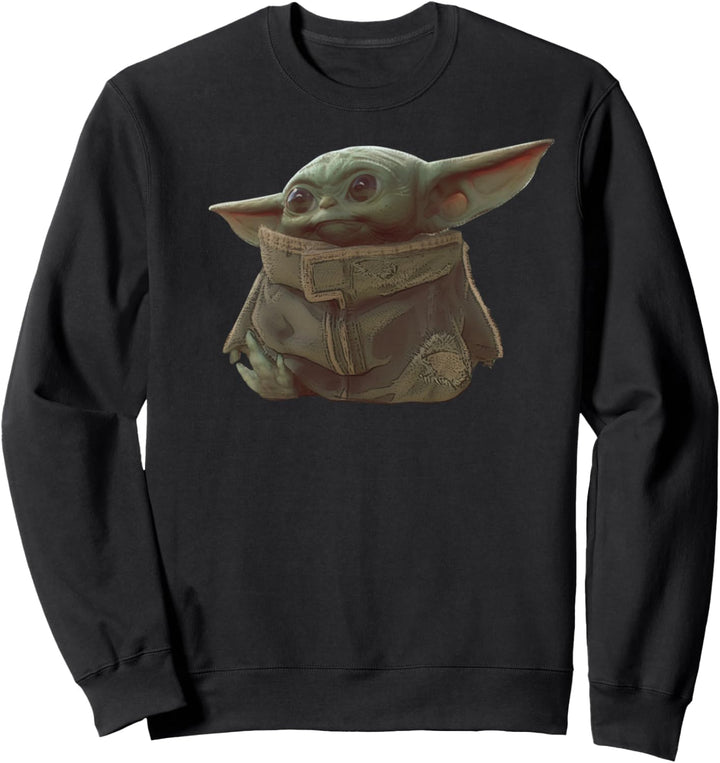 Star Wars The Mandalorian The Child Simple Sitting Portrait Sweatshirt