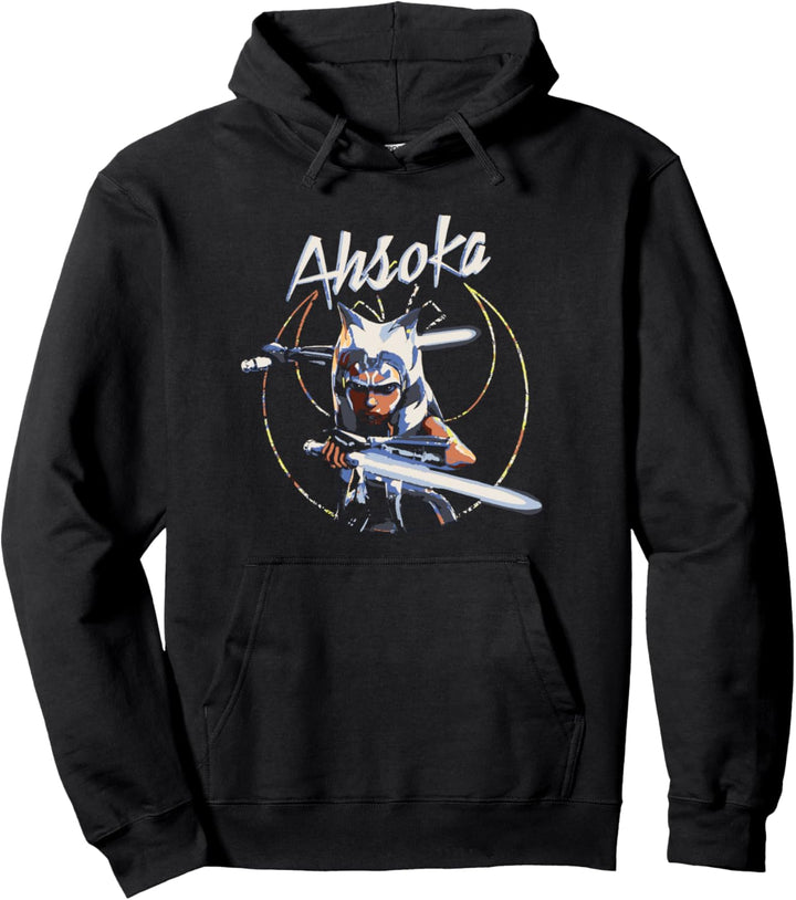 Star Wars: The Clone Wars Ahsoka Rebel Hero Rainbow Line Pullover Hoodie