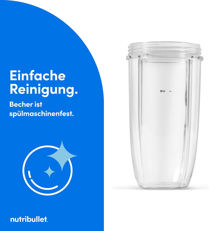 Nutribullet Pro 900 Smoothie Maker, Multifunktions-, Obst- &amp; Gemüsemixer, kompaktes Design, einfache