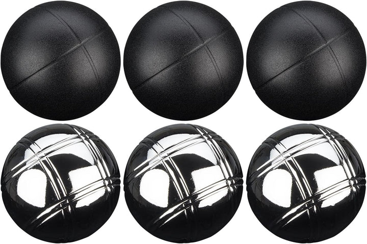 Get &amp; Go Petanque Set Jeu de Boules Satz Luxus, Black/Chrome, One Size, 52JT