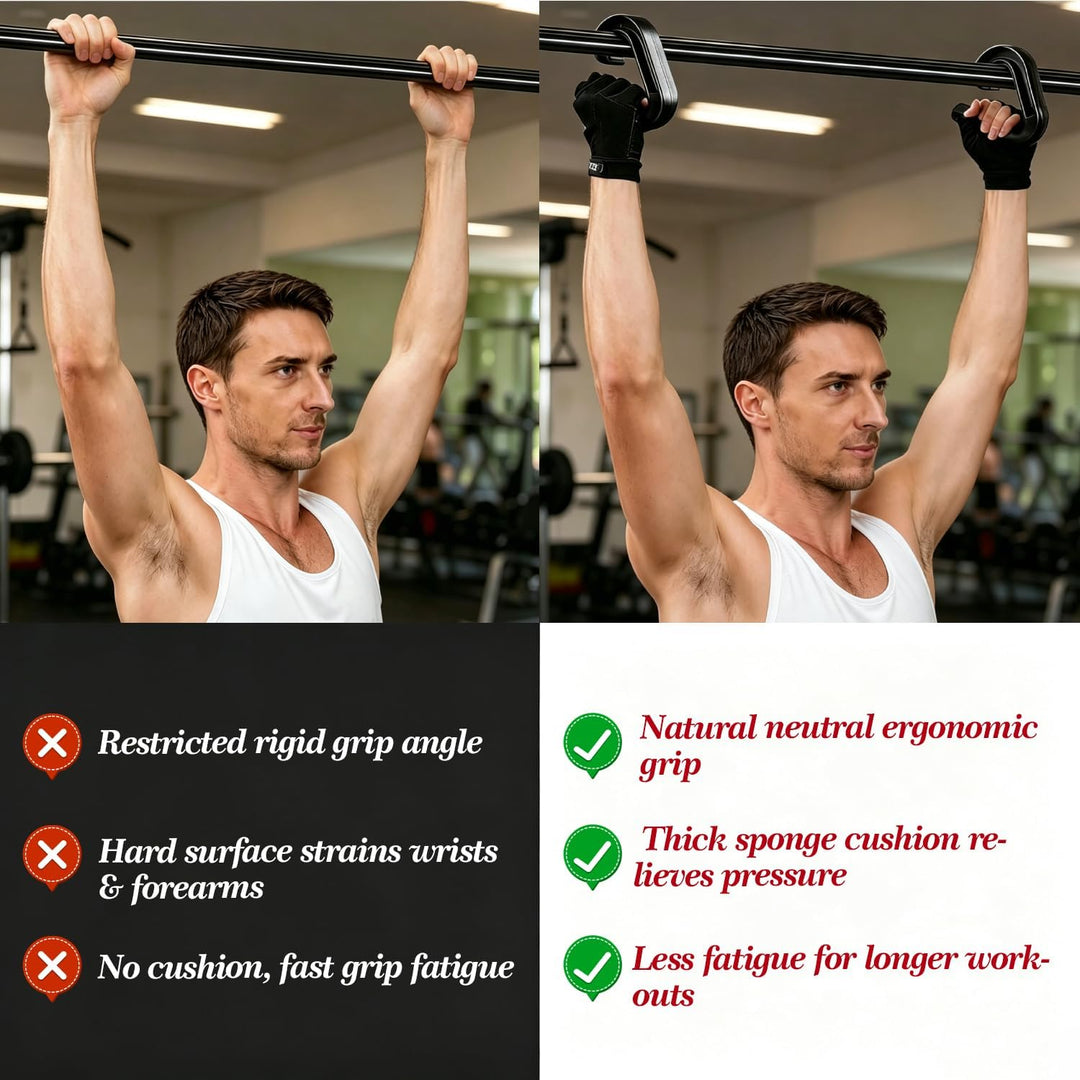 2 Fitness Griffe 2 Schaumstoffhüllen Latzug Griff Gym Griffe Heim klimmzug