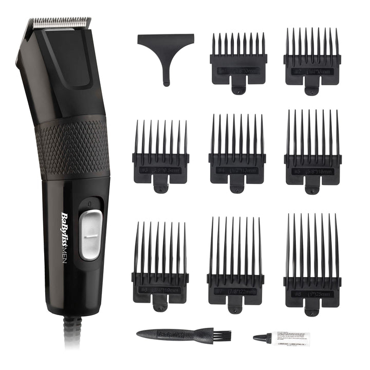 BaByliss Haarschneidemaschine Precision Power, Schnurgebundene Haarschneidemaschine für Männer, scha