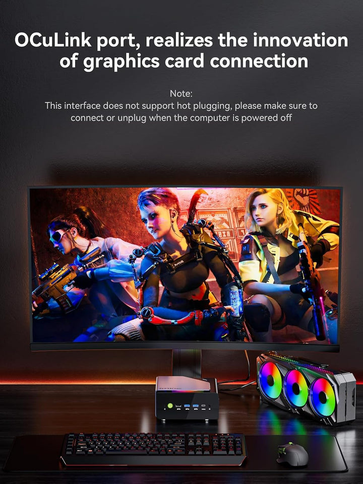 GMKtec Mini-PC 5825U, M5 Plus Dual LAN 2.5G Desktop-Computer Windows 11 Pro, AMD Ryzen 7 5825U (8 C/