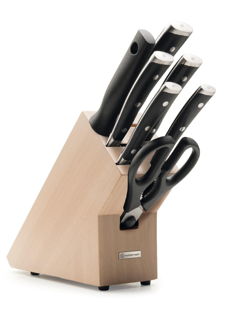 WÜSTHOF Classic Ikon Messerblock mit 7 Artikeln 7-teilig Braun