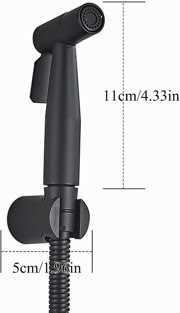 Bidet Handbrause Sprühkopf mit Handbrause Schlauch und Halter Bidet Dusche für Standard G1/2 Anschlu