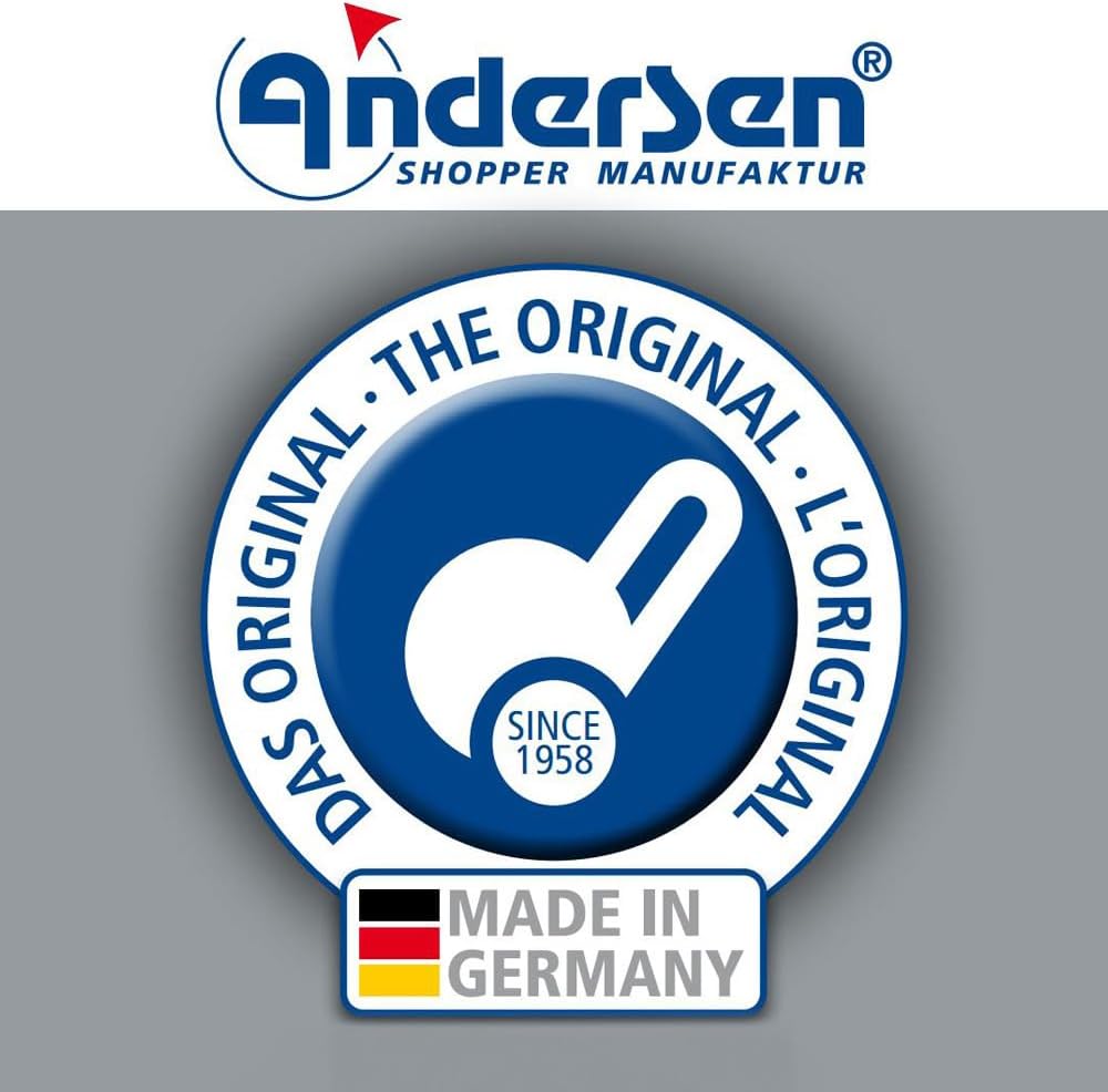 ANDERSEN Einkaufstrolley - Shopper Fun Duko rot 36 L Shopping,wasserabweisend, Aluminium, Griff ergo