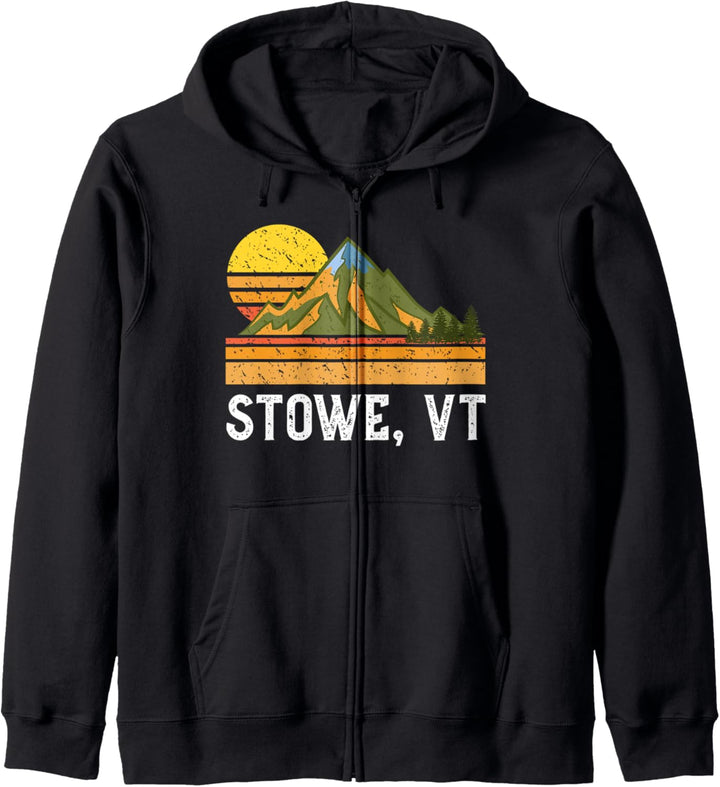 Mountain Sunset Vacation Gift- Stowe Vermont Kapuzenjacke