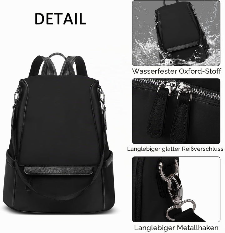 DORRISO Damen Rucksack Anti-Diebstahl Tagesrucksäcke Leicht Schulranzen Reise Rucksäcke Schulter Tas