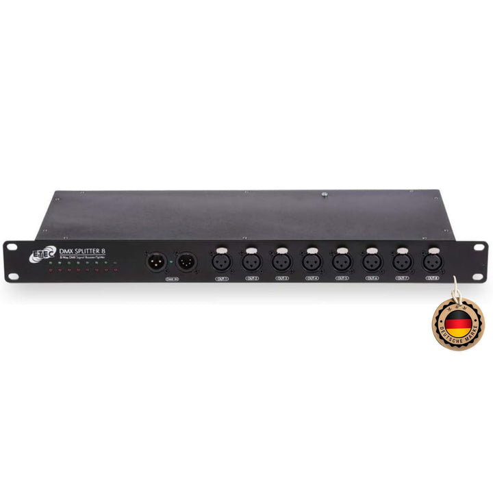 ETEC 8 Kanal DMX Splitter/Booster 19"