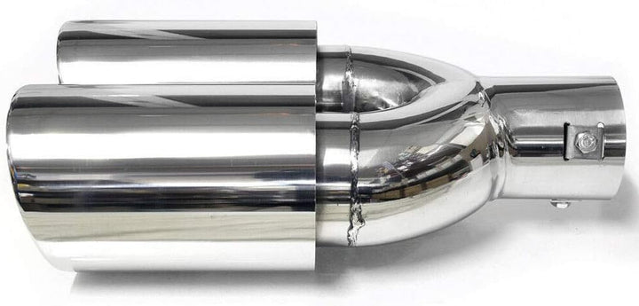 Doppel Auspuffblende Endrohr Endstuck Auspuff Blende Schalldampf Sportauspuff Universell Schalldampf
