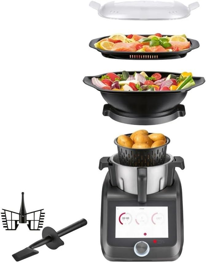 SILVERCREST® KITCHEN TOOLS Monsieur Cuisine Smart SKMS 1200 C1, Anthrazit Matt