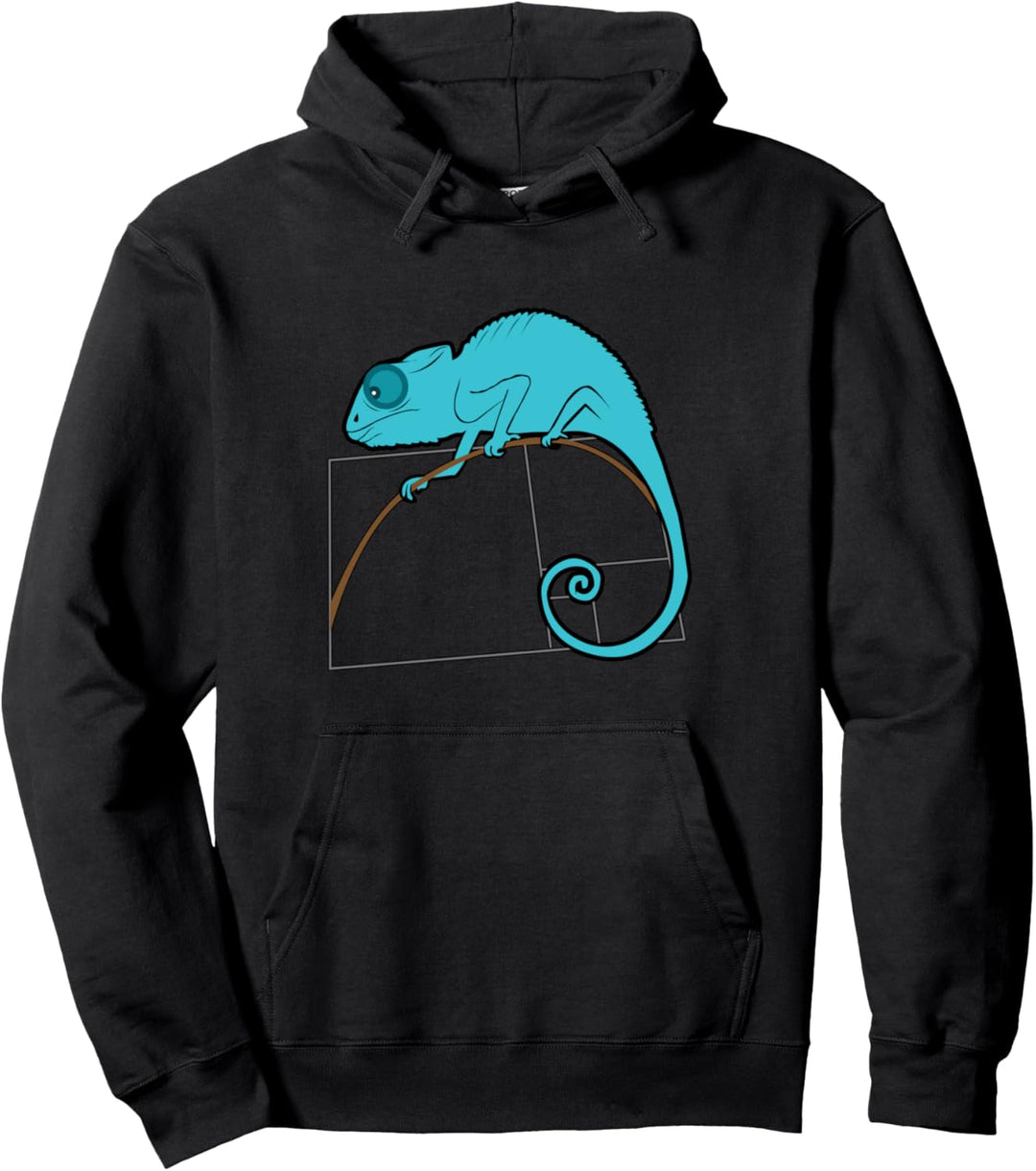 Fibonacci Chameleon Pullover Hoodie