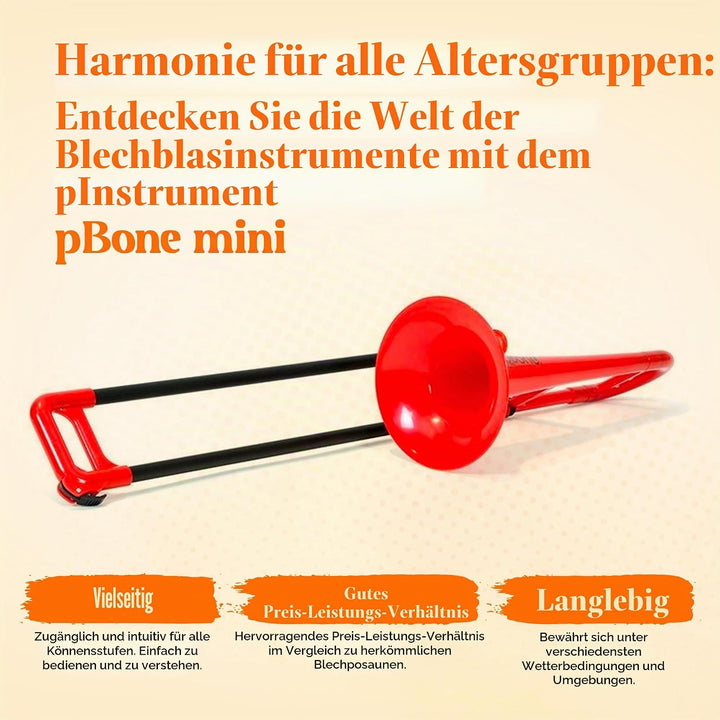 pBone 700638 Trombone Mini rot, Rot