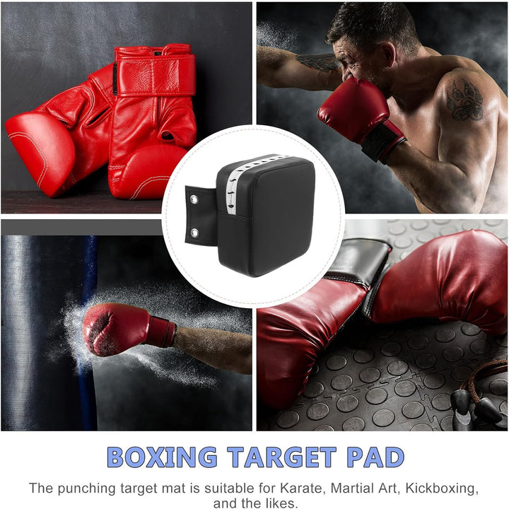 Wandmontiertes Boxpolster aus Pu, Schwarz, für Kickboxen