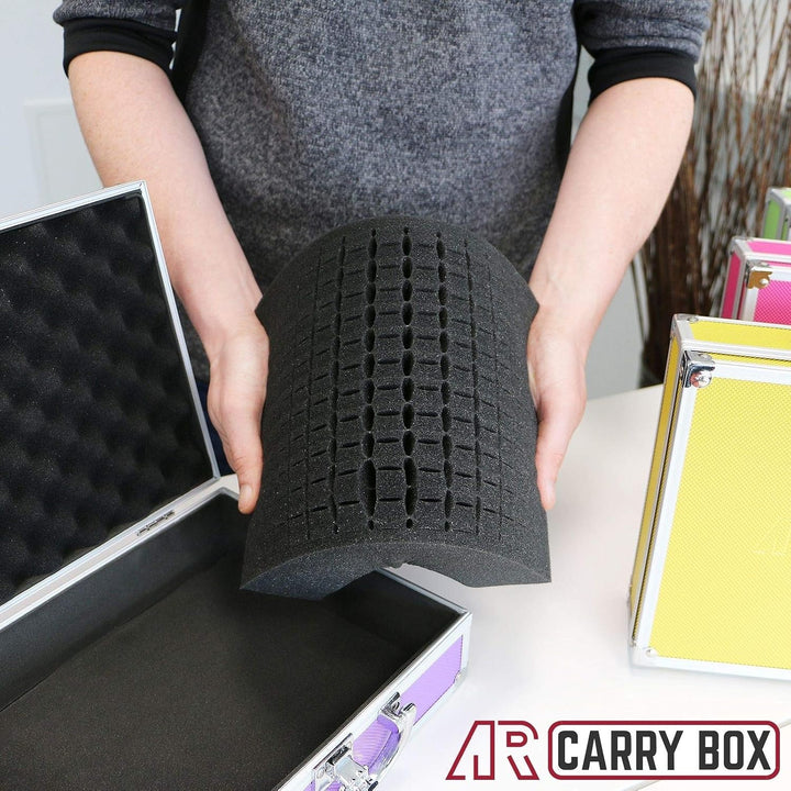 AR Carry Box® Kleiner Alukoffer Werkzeugkoffer Aluminium Koffer leer 260x210x80mm Farbe Rot, Rot