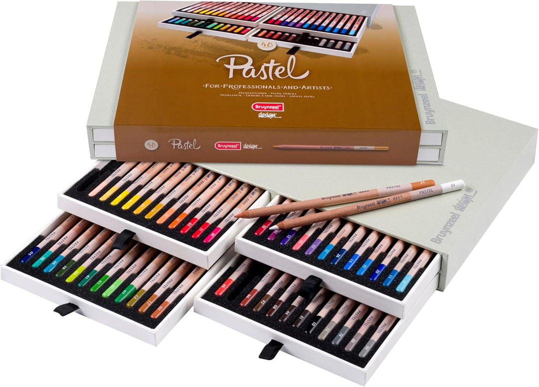 Bruynzeel - 48 Pastellbuntstifte in luxuriösem Etui
