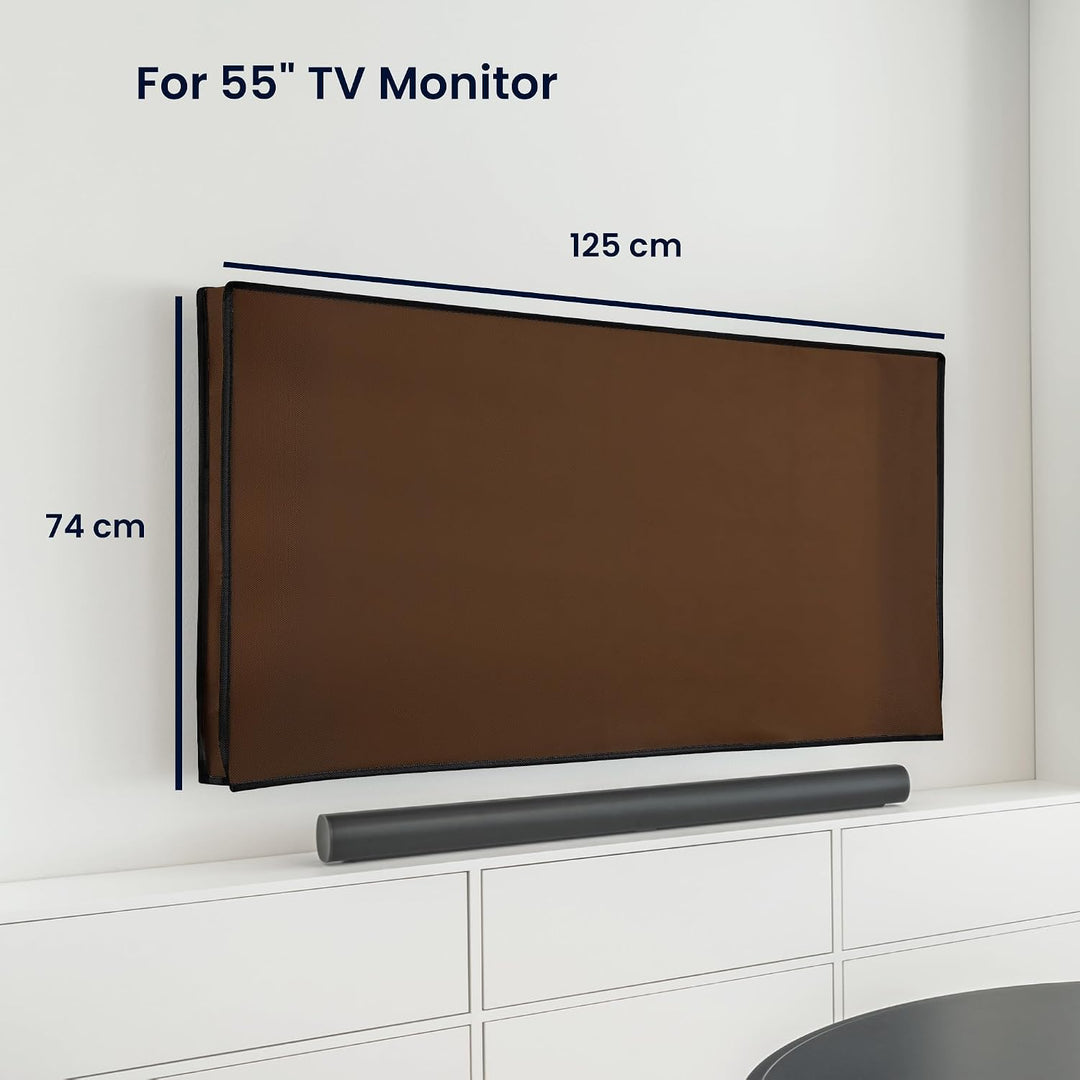 kwmobile 55" TV Abdeckung Indoor - Fernseher Hülle Bildschirmschutz Abdeckung - TV Bildschirm Staubs