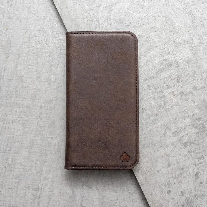 Porter Riley - Lederhülle kompatibel mit iPhone XR. Premium Echtleder Standhülle/Cover/Brieftasche m
